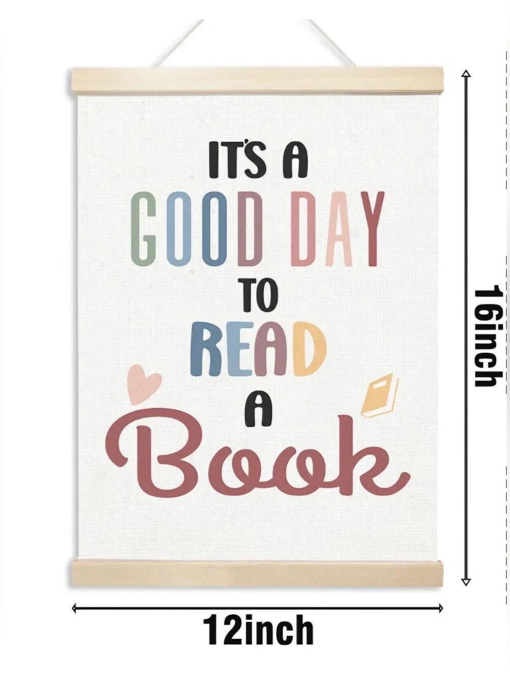 It's a Good Day to Read a Book Wall Hanging Wall Art